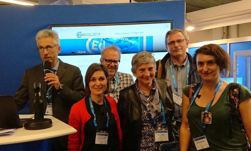 Members of the EGU Working Group on Equality, Diversity and Inclusion at the EGU 2019 General Assembly